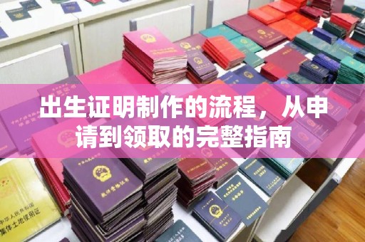 建阳出生证明制作的流程，从申请到领取的完整指南