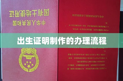 建阳出生证明制作的办理流程
